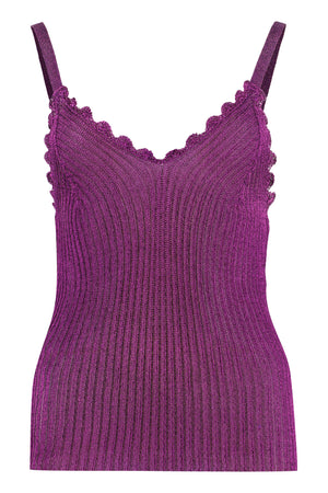 Knitted lurex top-0